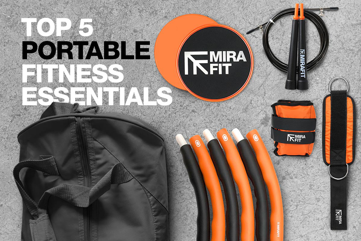 orange black and grey themed graphic with mirafit products on and text